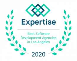 Expertise award for Best Software Development Agencies in Los Angeles in 2020.