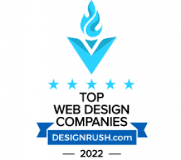 Designrush award for Top Web Design Companies in 2022.