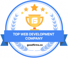 GoodFirms award for Top Web Development Company.