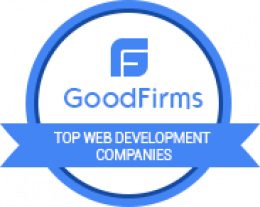 GoodFirms award for Top Web Development Companies.