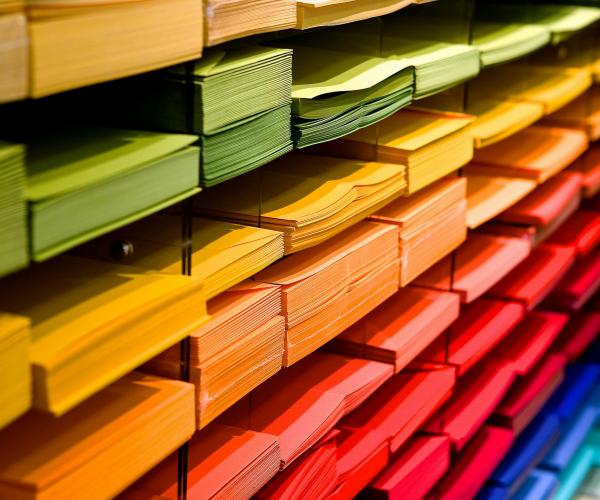 Various color swatches organized by shade.