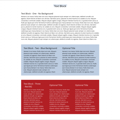 Text Block paragraph type for BJE LA's website.