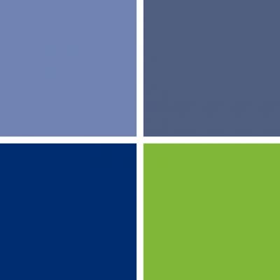 Color palette from the branding guide from Holiday Inn Express & Suites Carpinteria.