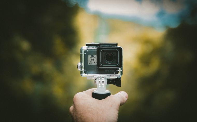 GoPro Camera held in hand