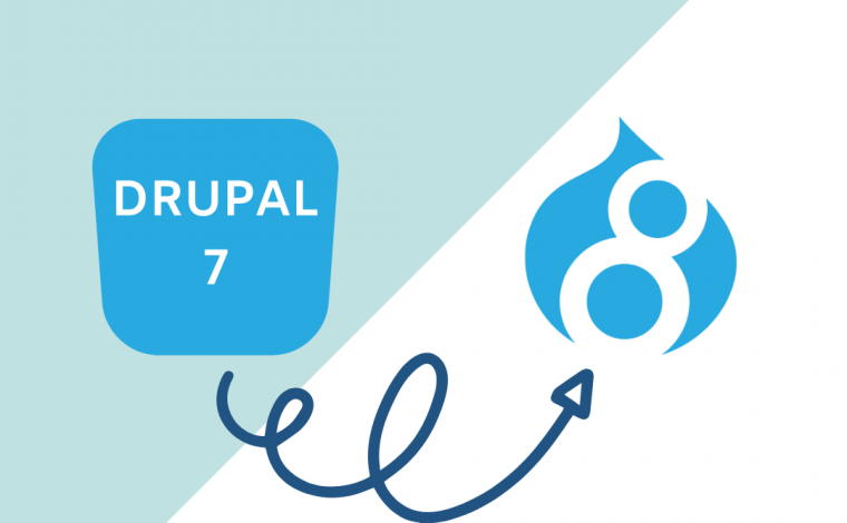 graphic image that insinuates drupal 7 migrating to drupal 8
