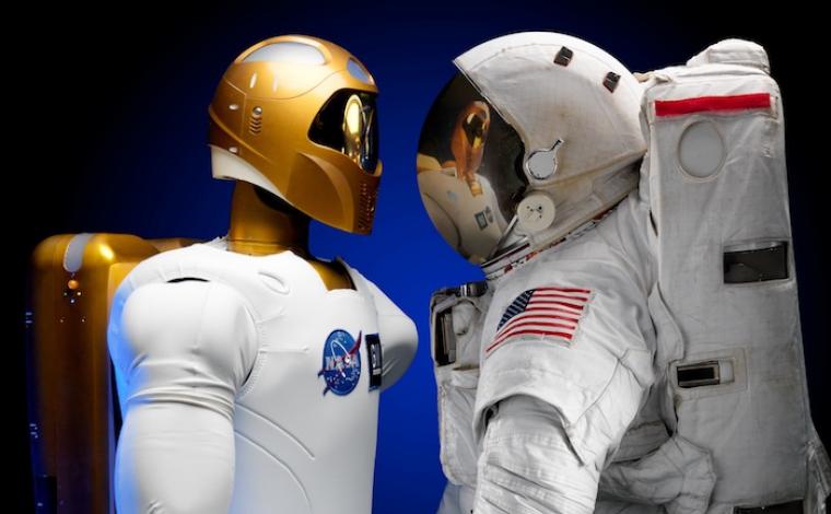 a test dummy for space launches faces an astronaut suit