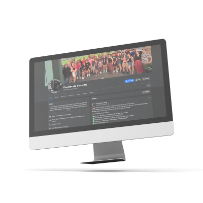 a screenshot of excelerate leasing's facebook page